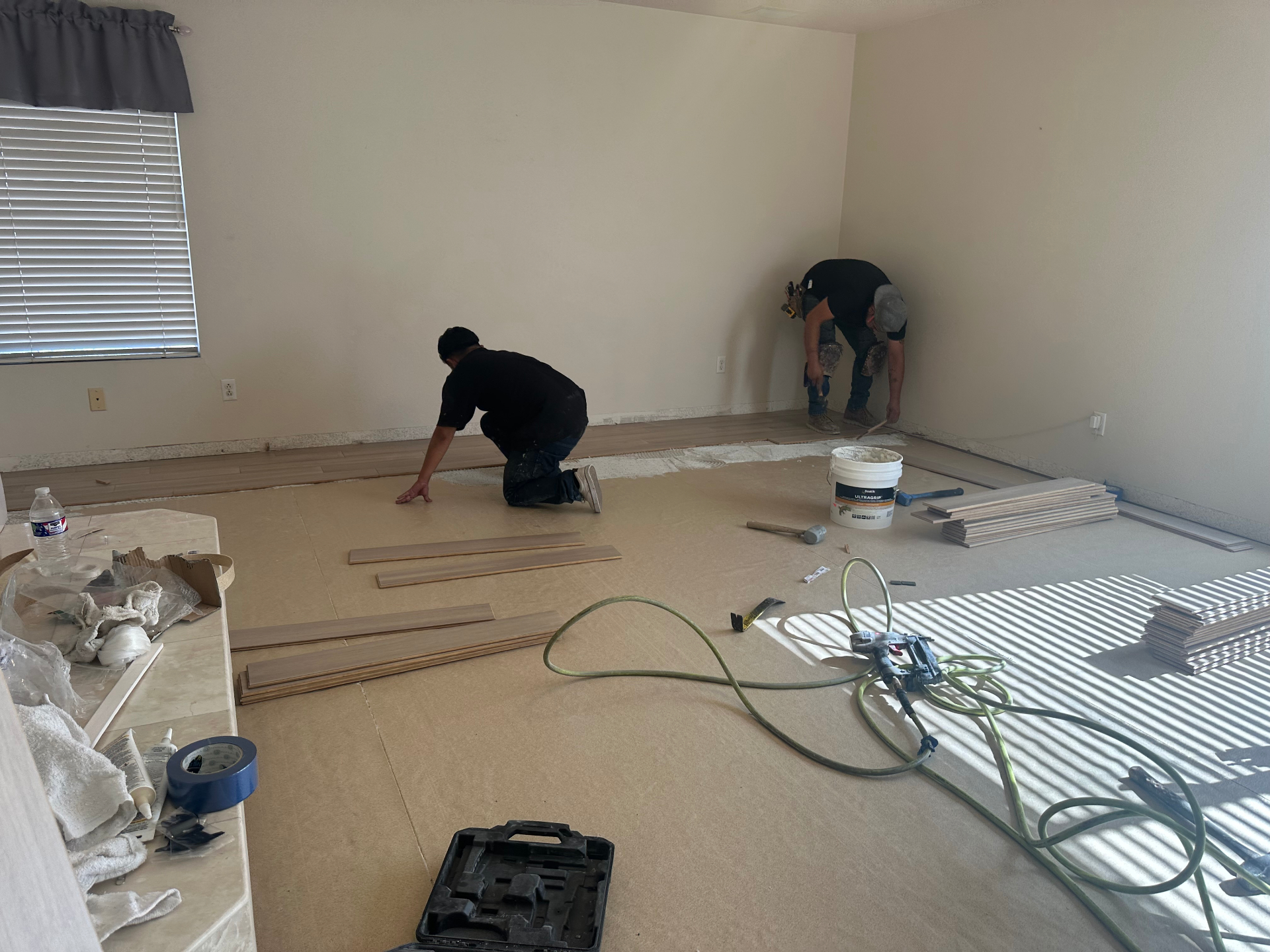Hardwood Install Over Prepped Subfloor