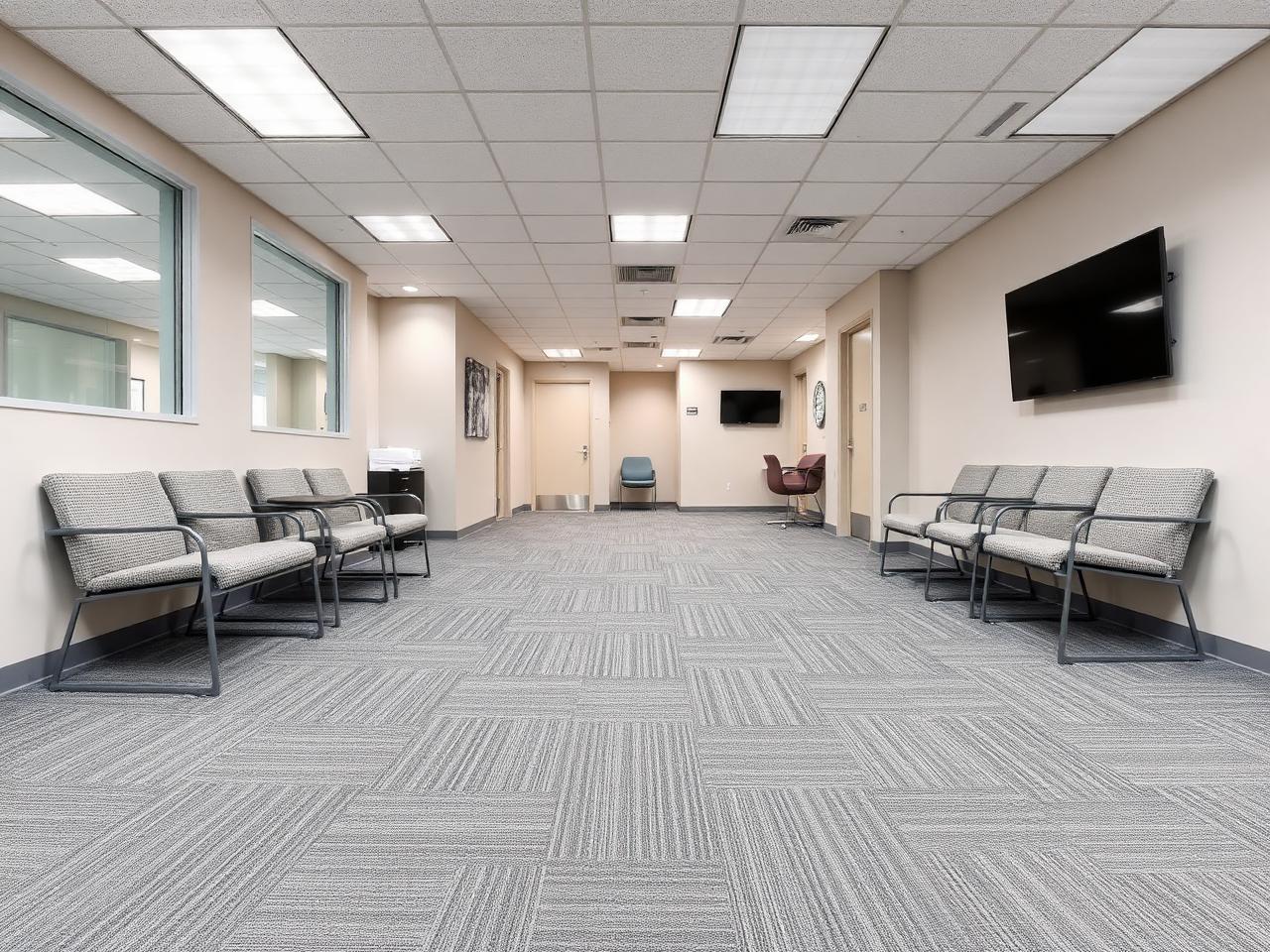 Clinic Carpet Tile Install