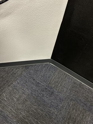 Carpet Tile & Rubber Base Detail