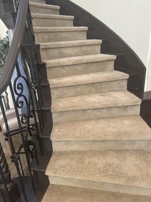 Curved Staircase Carpet Runner