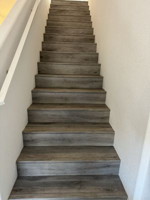 Dark Oak LVT Staircase